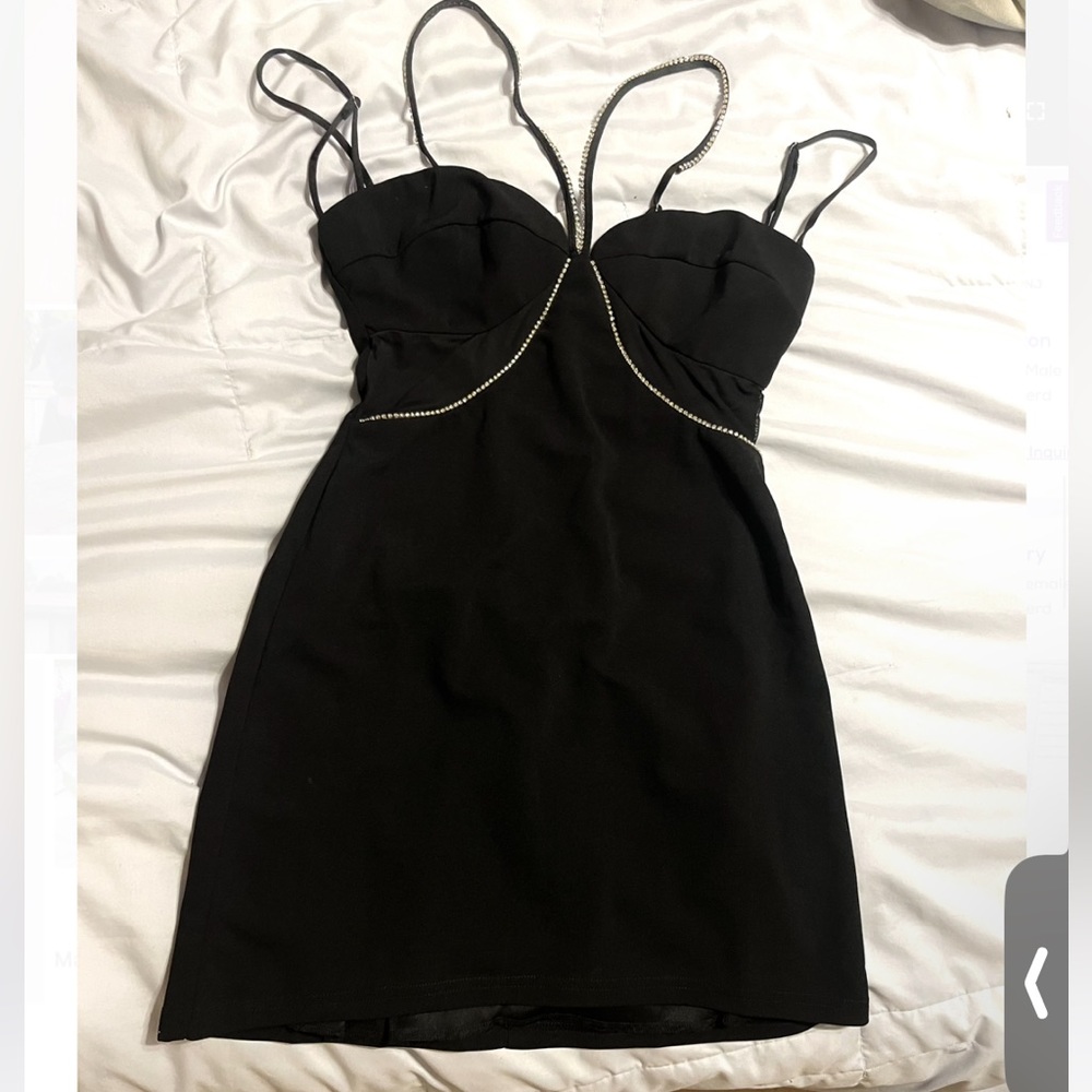 Black mini dress